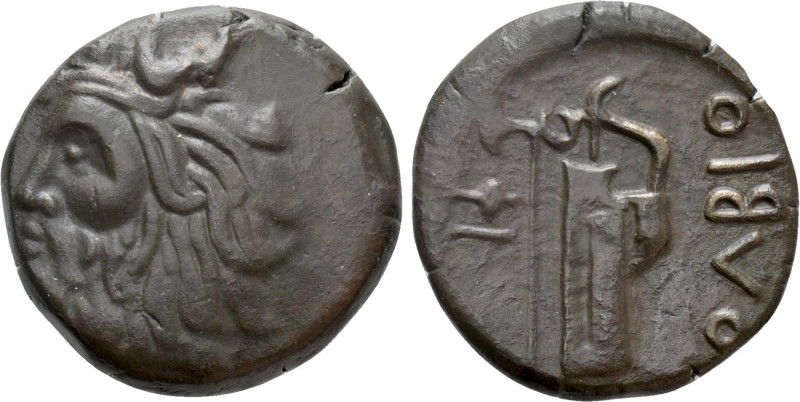 SKYTHIA. Olbia. Ae (Circa 320-300 BC). 

Obv: Horned head of Borysthenes left....