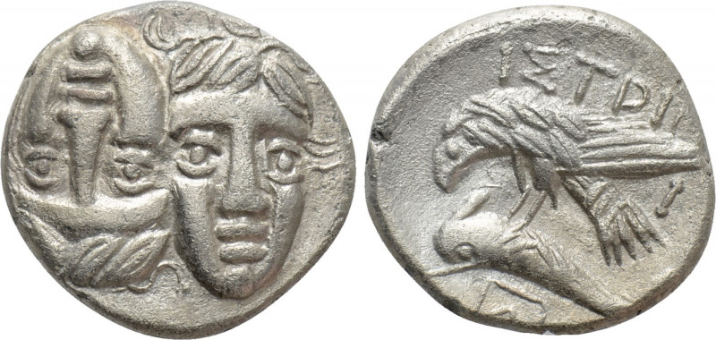 MOESIA. Istros. Drachm (Circa 340/30-313 BC). 

Obv: Facing male heads, the le...