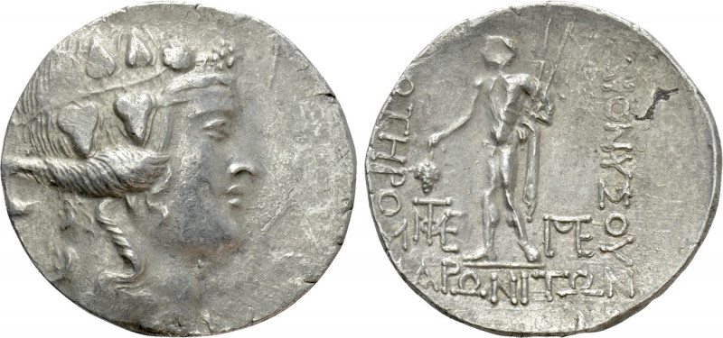 THRACE. Maroneia. Tetradrachm (Circa 189/8-49/5 BC). 

Obv: Wreathed head of D...