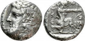 THRACE. Thasos. Drachm (Circa 411-400 BC)