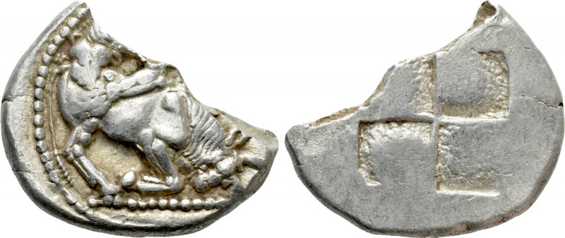 MACEDON. Akanthos. Tetradrachm (Circa 530-480 BC). 

Obv: Lion left, attacking...