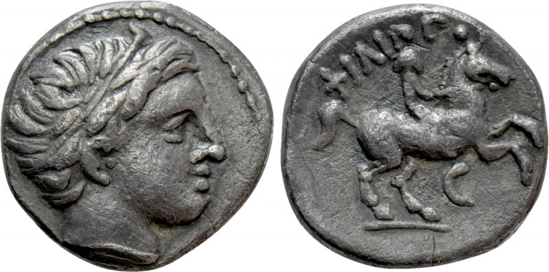 KINGS OF MACEDON. Philip II (359-336 BC). 1/5 Tetradrachm. Amphipolis. 

Obv: ...