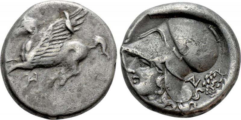 AKARNANIA. Anaktorion. Stater (350-300 BC). 

Obv: Pegasos flying left; monogr...