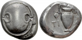 BOEOTIA. Thebes. Stater (Circa 395-338 BC) Timi-, magistrate