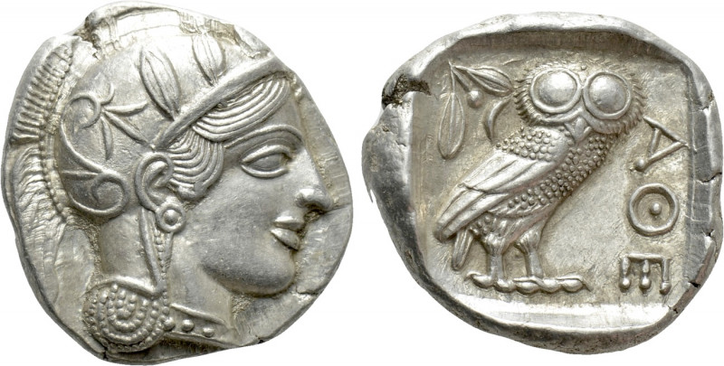 ATTICA. Athens. Tetradrachm (Circa 454-404 BC). 

Obv: Helmeted head of Athena...