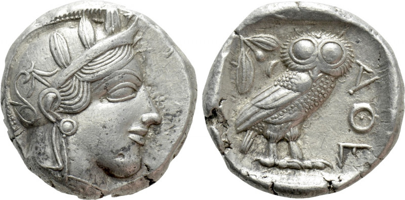 ATTICA. Athens. Tetradrachm (Circa 454-404 BC). 

Obv: Helmeted head of Athena...