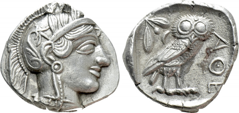 ATTICA. Athens. Tetradrachm (Circa 454-404 BC). 

Obv: Helmeted head of Athena...
