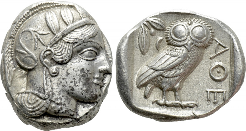 ATTICA. Athens. Tetradrachm (Circa 454-404 BC). 

Obv: Helmeted head of Athena...