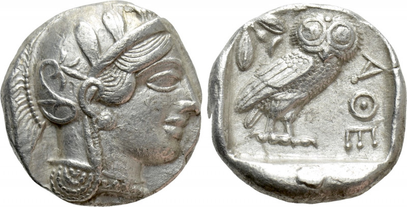 ATTICA. Athens. Tetradrachm (Circa 454-404 BC). 

Obv: Helmeted head of Athena...
