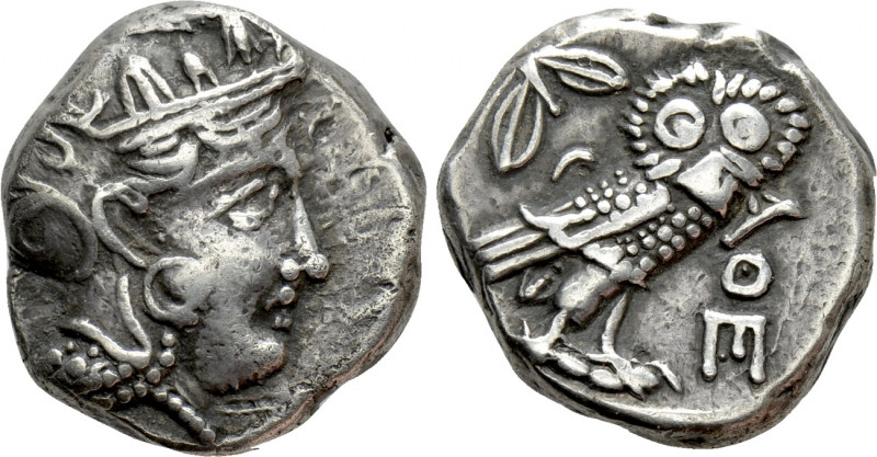 ATTICA. Athens. Tetradrachm (Circa 353-294 BC). 

Obv: Helmeted head of Athena...