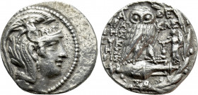 ATTICA. Athens. Tetradrachm (139/8 BC). New Style Coinage. Herakleides, Eikles and Sosikr(?)-, magistrates
