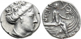 EUBOIA. Histiaia. Tetrobol (3rd-2nd centuries BC)