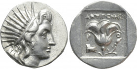 CARIA. Rhodes. Drachm (Circa 188-170 BC). Antigenes, magistrate
