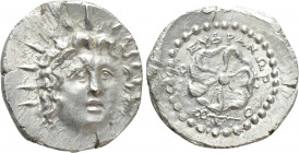 CARIA. Rhodes. Drachm (Circa 88/42 BC-AD 14). Euphranor, magistrate