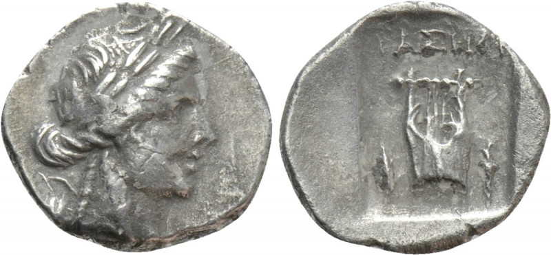 LYCIAN LEAGUE. Phaselis. Drachm (Circa 84-77 BC). 

Obv: Laureate head of Apol...