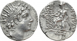 SELEUKID KINGDOM. Antiochos VI Dionysos (144-142 BC). Drachm. Antioch on the Orontes. Dated SE 169 (144/3 BC)