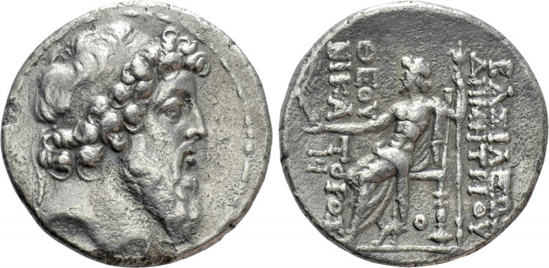 SELEUKID KINGDOM. Demetrios II Nikator (Second reign, 129-125 BC). Tetradrachm. ...