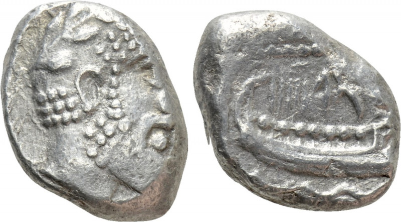 PHOENICIA. Arados. Gerashtart (Circa 340-333 BC). Shekel. Dated RY 5 ? (336/5 BC...