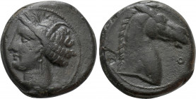 CARTHAGE. Ae (Circa 300-264 BC). Mint on Sardinia
