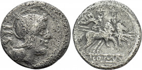 ANONYMOUS. AR Sestertius (211-208 BC). Rome