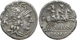 M. JUNIUS SILANUS. Denarius (145 BC). Rome
