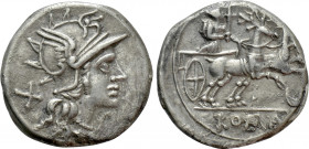 ROMAN REPUBLIC. Anonymous. Denarius (143 BC). Rome