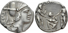 TI. VETURIUS. Denarius (137 BC). Rome