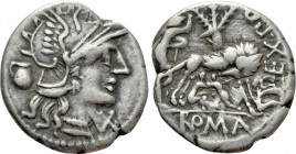 SEX. POMPEIUS FOSTLUS. Denarius (137). Rome