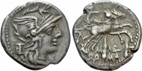 M. MARCIUS MN. F. Denarius (134 BC). Rome