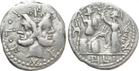 M. FURIUS L.F. PHILUS. Denarius (120 BC). Rome
