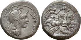 M. CIPIUS M. F. Denarius (115-114 BC). Rome