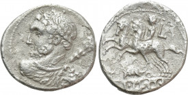 TI. QUINCTIUS. Denarius (112-111 BC). Rome