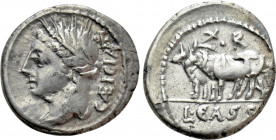 L. CASSIUS CAECIANUS. Denarius (102 BC). Rome