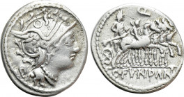 C. FUNDANIUS (101 BC). Denarius. Rome