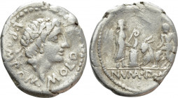 L. POMPONIUS MOLO (97 BC). Denarius. Rome