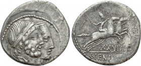 C. CENSORINUS. Denarius (88 BC). Rome