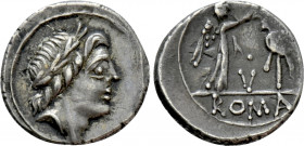 ANONYMOUS. Quinarius (81 BC). Rome. Uncertain mint