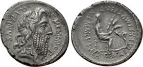 C. MEMMIUS C.F. (56 BC). Denarius. Rome