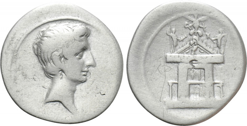 OCTAVIAN (31-30 BC). Denarius. Uncertain mint in Italy, possibly Rome. 

Obv: ...