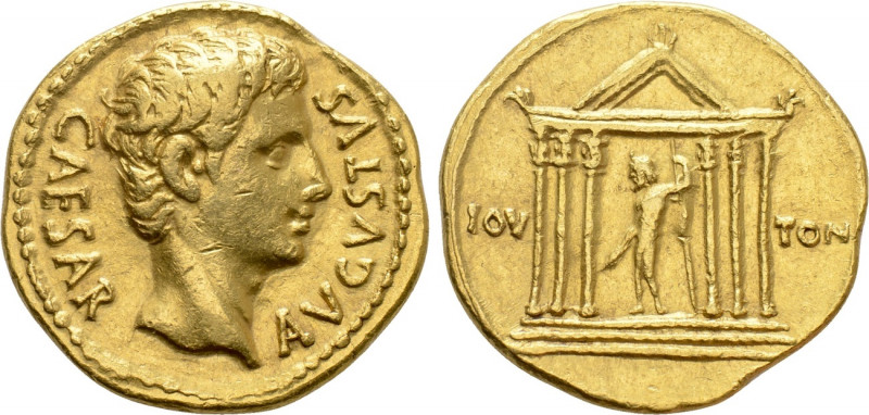 AUGUSTUS (27 BC-14 AD). Aureus. Uncertain Spanish mint, possibly Colonia Patrici...