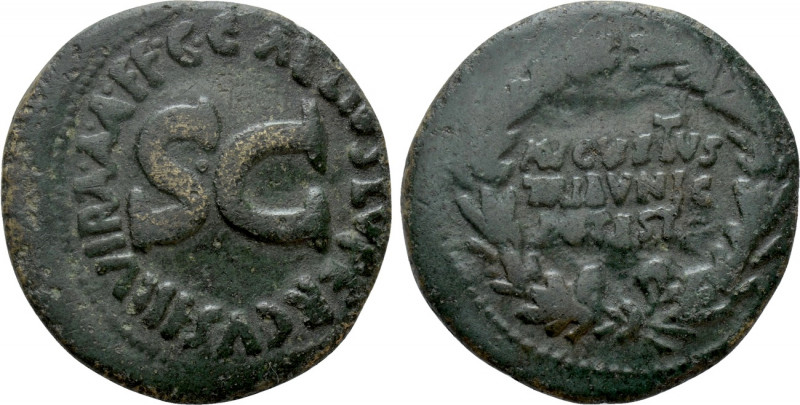 AUGUSTUS (27 BC-14 AD). Dupondius. Rome. C. Gallius Lupercus, moneyer. 

Obv: ...