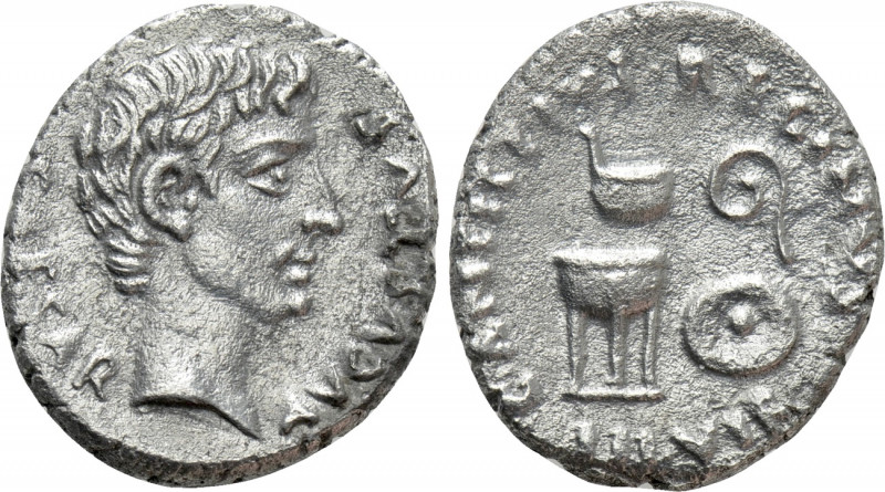 AUGUSTUS (27 BC-14 AD). Denarius. Rome. C. Antistius Reginus, moneyer. 

Obv: ...