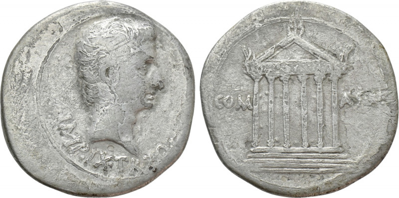 AUGUSTUS (27 BC-14 AD). Cistophorus. Pergamum. 

Obv: IMP IX TR PO V. 
Bare h...