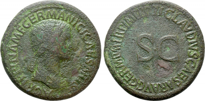 AGRIPPINA I (Died 33). Sestertius. Rome. Struck under Claudius. 

Obv: AGRIPPI...