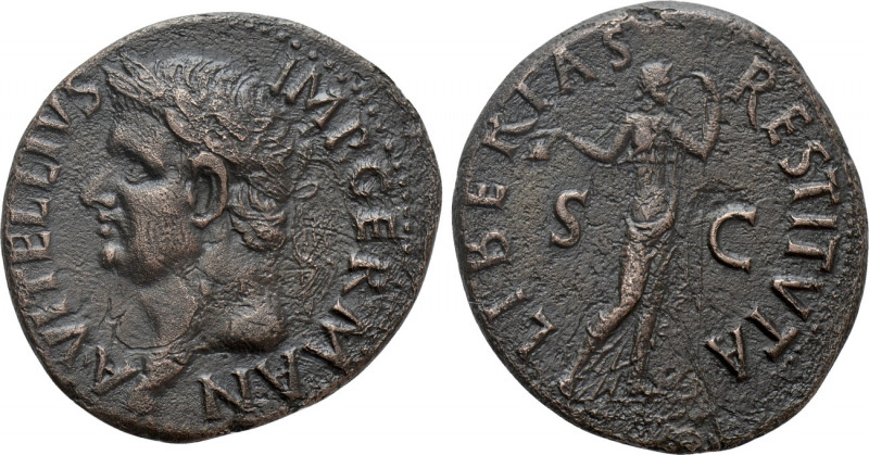 VITELLIUS (69). As. Spanish mint (Tarraco?). 

Obv: A VITELLIVS IMP GERMAN. 
...