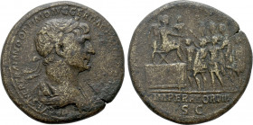 TRAJAN (98-117). Sestertius. Rome