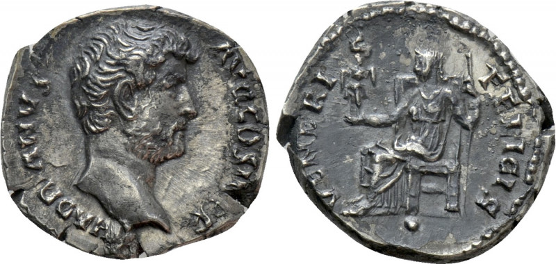 HADRIAN (117-138). Denarius. Rome. 

Obv: HADRIANVS AVG COS III P P. 
Bare he...