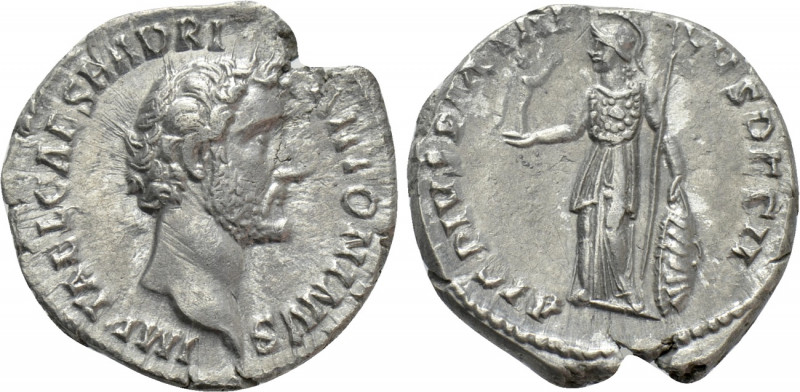 ANTONINUS PIUS (138-161). Denarius. Rome. 

Obv: IMP T AEL CAES HADRI ANTONINV...