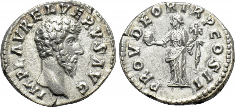 LUCIUS VERUS (161-169). Denarius. Rome. 

Obv: IMP L AVREL VERVS AVG. 
Bare h...