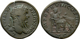 SEPTIMIUS SEVERUS (193-211). Sestertius. Rome